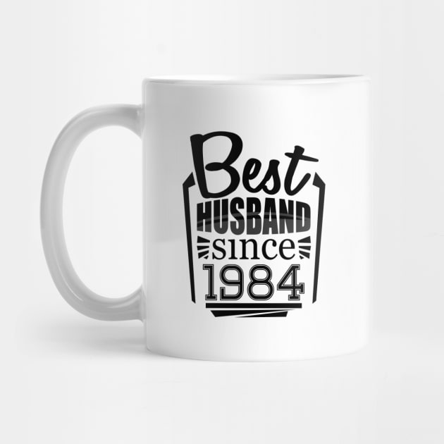 'Best Husband Since 1984' Sweet Wedding Anniversary Gift by ourwackyhome